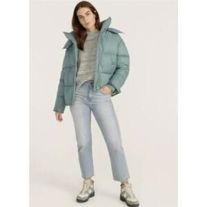J. Crew PrimaLoft Puffer Robins Egg Blue Women's Size XXL